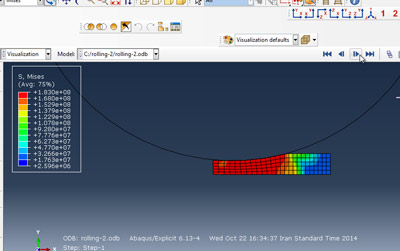 آموزش شبیه سازی چرخش غلطک نورد در فرایند نوردکاری در آباکوس